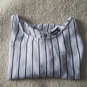 a.n.a. striped blouse/top size large